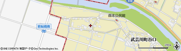 岐阜県関市武芸川町谷口47周辺の地図