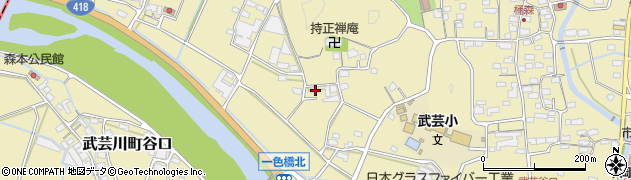 岐阜県関市武芸川町谷口636周辺の地図