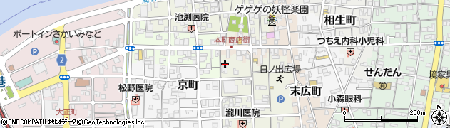 鳥取県境港市日ノ出町35周辺の地図