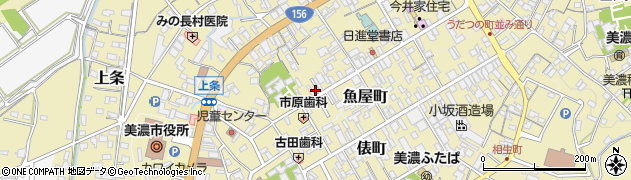 岐阜県美濃市1984周辺の地図