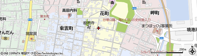 鳥取県境港市花町周辺の地図