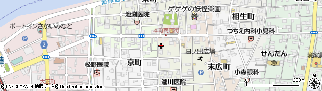 鳥取県境港市日ノ出町33周辺の地図