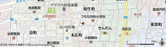 鳥取県境港市中町80周辺の地図