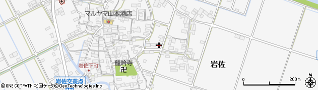 岐阜県山県市岩佐周辺の地図