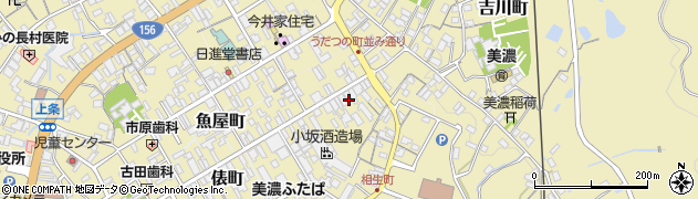 岐阜県美濃市2283周辺の地図