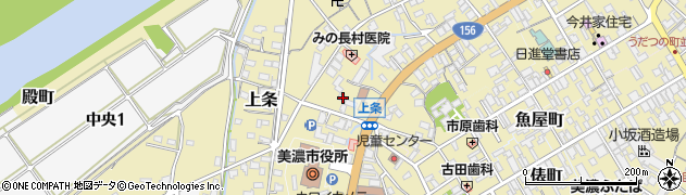 岐阜県美濃市80周辺の地図