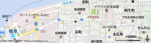 鳥取県境港市松ケ枝町周辺の地図