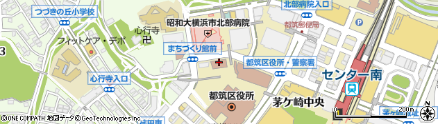 神奈川県　警察署都筑警察署周辺の地図