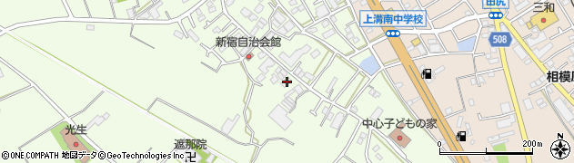 神奈川県相模原市中央区田名7458-1周辺の地図