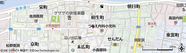 鳥取県境港市中町21周辺の地図