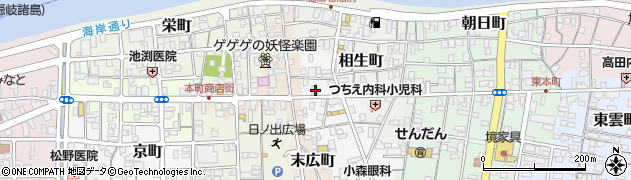 鳥取県境港市中町64周辺の地図