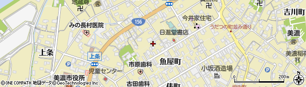 岐阜県美濃市1958周辺の地図