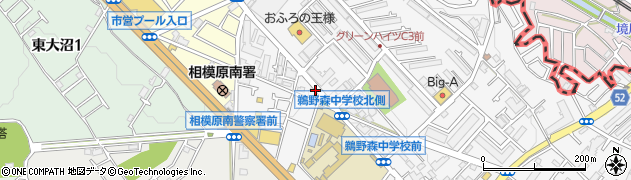 神奈川県相模原市南区鵜野森1丁目5周辺の地図