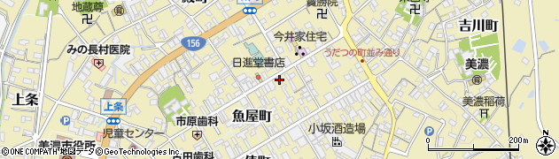 岐阜県美濃市1911周辺の地図