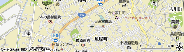 岐阜県美濃市1957周辺の地図