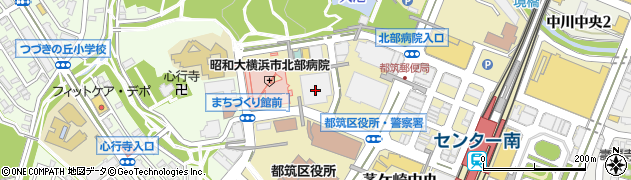 神奈川県横浜市都筑区茅ケ崎中央周辺の地図
