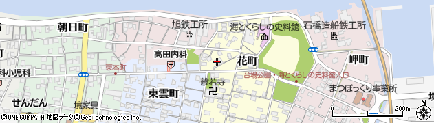 鳥取県境港市花町189周辺の地図