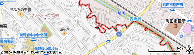 神奈川県相模原市南区鵜野森1丁目40周辺の地図