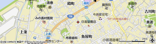 岐阜県美濃市1953周辺の地図