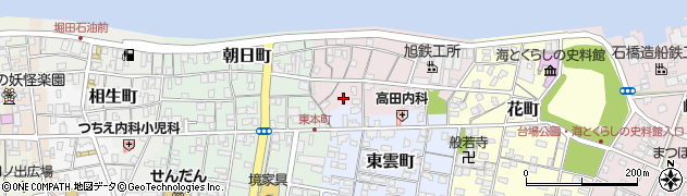 鳥取県境港市入船町周辺の地図