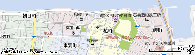 鳥取県境港市花町197周辺の地図
