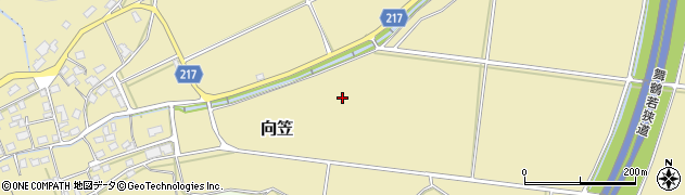福井県若狭町（三方上中郡）向笠周辺の地図