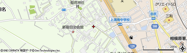 神奈川県相模原市中央区田名7366-1周辺の地図