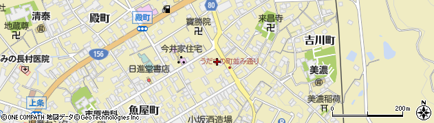 岐阜県美濃市1855周辺の地図