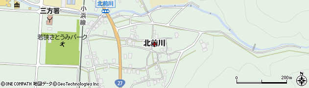 福井県若狭町（三方上中郡）北前川周辺の地図
