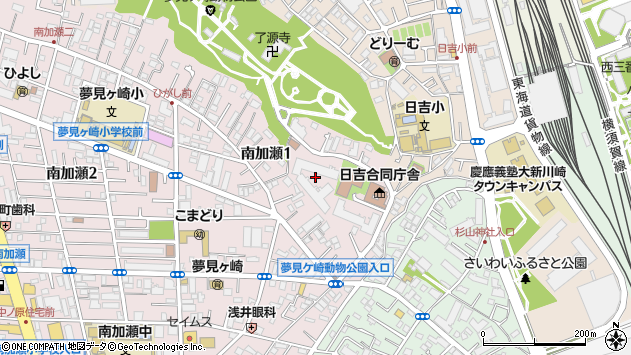 〒212-0055 神奈川県川崎市幸区南加瀬の地図