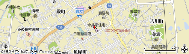 岐阜県美濃市1883周辺の地図