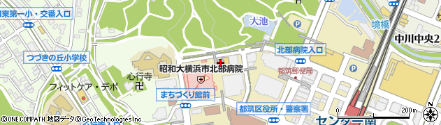 チサンイン横浜都筑周辺の地図