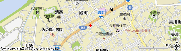 岐阜県美濃市1945-2周辺の地図