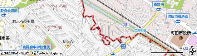 神奈川県相模原市南区鵜野森1丁目40-13周辺の地図