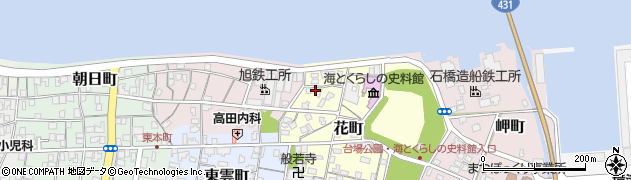 鳥取県境港市花町194周辺の地図