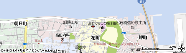 鳥取県境港市花町201周辺の地図