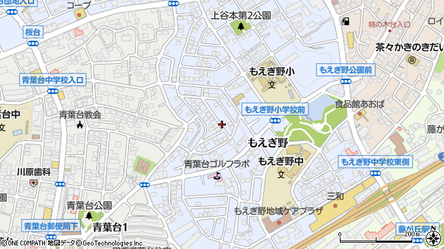 〒227-0044 神奈川県横浜市青葉区もえぎ野の地図
