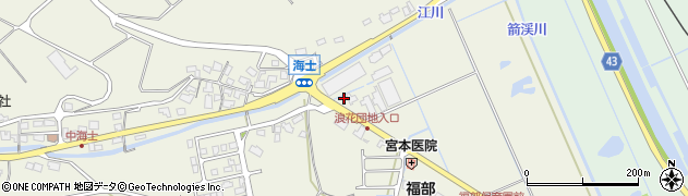 鳥取県鳥取市福部町海士317周辺の地図