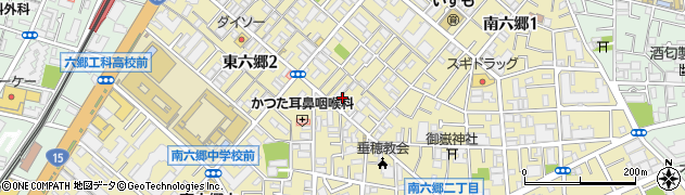 さわやか信用金庫六郷支店周辺の地図
