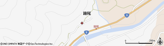 兵庫県美方郡新温泉町鐘尾606周辺の地図