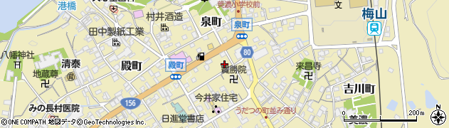 岐阜県美濃市42周辺の地図