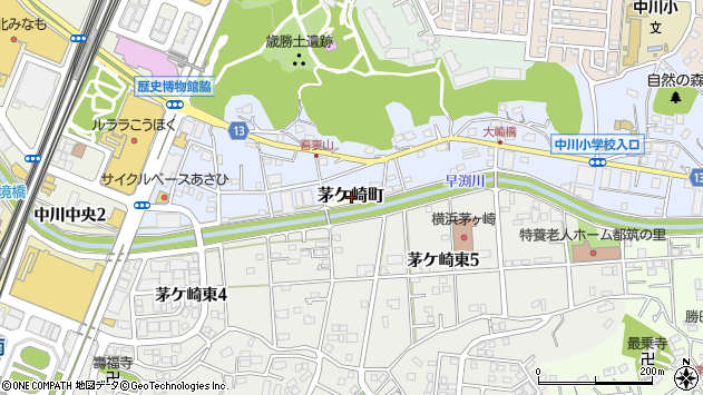 〒224-0031 神奈川県横浜市都筑区茅ケ崎町の地図