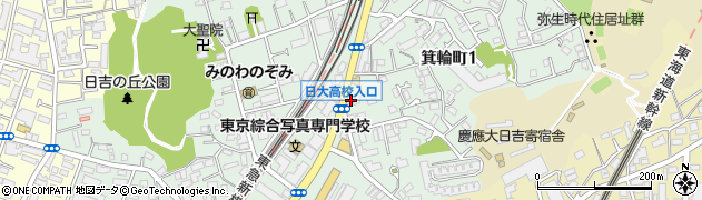 ＥＮＥＯＳ日吉ＳＳ周辺の地図