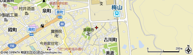 岐阜県美濃市1782周辺の地図