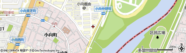神奈川県川崎市幸区小向仲野町15周辺の地図