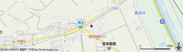 鳥取県鳥取市福部町海士318周辺の地図