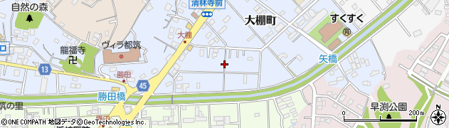 神奈川県横浜市都筑区大棚町周辺の地図