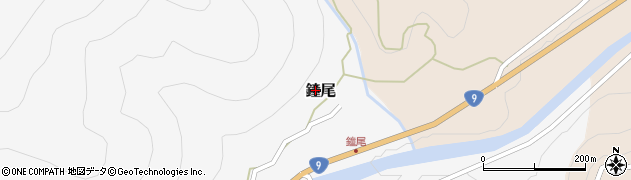 兵庫県美方郡新温泉町鐘尾525周辺の地図