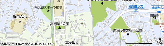 東京都町田市高ヶ坂4丁目17周辺の地図