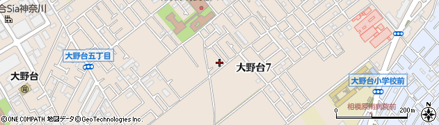 神奈川県相模原市南区大野台7丁目周辺の地図